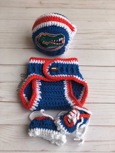 Touchdown Newborn Romper Set with Cleats